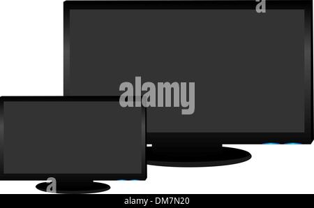 Realistic illustration of plasma LCD TV Stock Vector Image & Art - Alamy