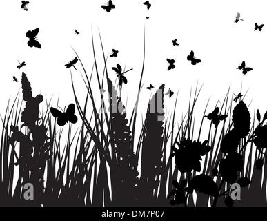 grass silhouettes Stock Vector