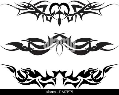 tattoos set Stock Vector