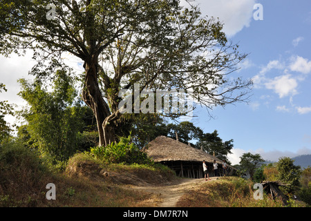 India, Arunachal Pradesh, Tirap region, Longkhaw village, landscape Stock Photo