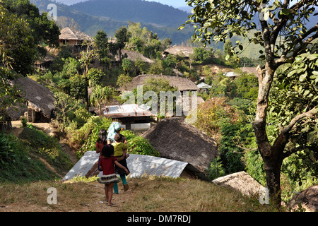 India, Arunachal Pradesh, Tirap region, Longkhaw village, landscape Stock Photo