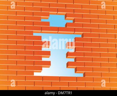 Information breakthrough Stock Vector