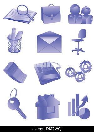 office and business Stock Vector