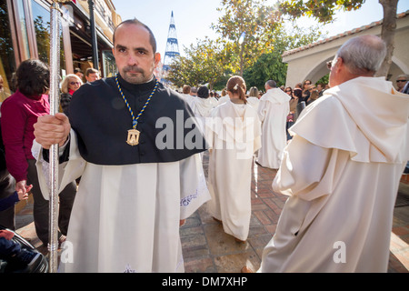 Feast of the Immaculate Conception Holy Day in Malaga, Spain Stock Photo