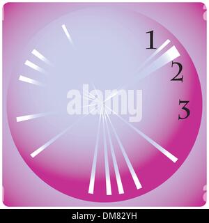 Purple desktop clock Stock Vector