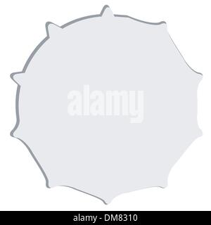 Snow flake sticker Stock Vector