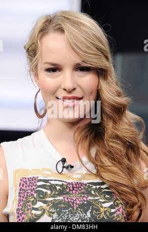 Bridgit Mendler appears on Much Music's NEW.MUSIC.LIVE promoting her upcoming album 'Hello My Name Is...' Toronto Canada - Stock Photo