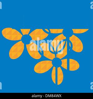 Abstract floral card Stock Vector