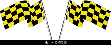 checked flags Stock Vector