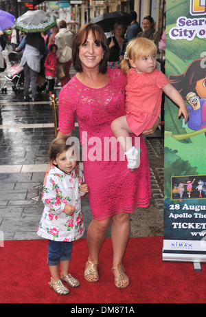 Natalie Cassidy Celebrity & Press Performance of Nickelodeon's Dora Explorer at Apollo Theatre - arrivals London England - Stock Photo