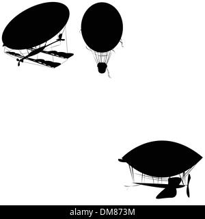 Fantastique flying machines Stock Vector