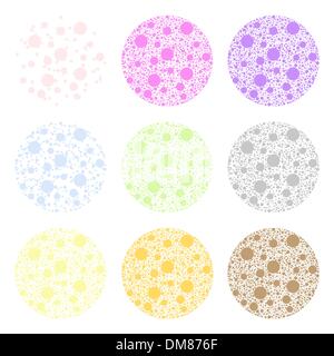 Polka pattern collection Stock Vector