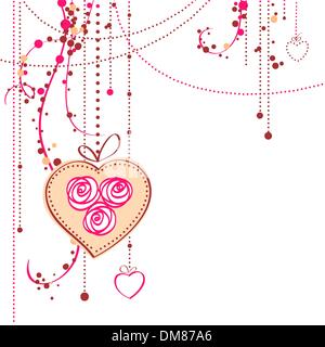 Valentine's day card vector illustration Stock Vector