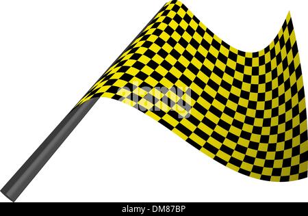 checked flags Stock Vector