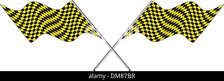 checked flags Stock Vector