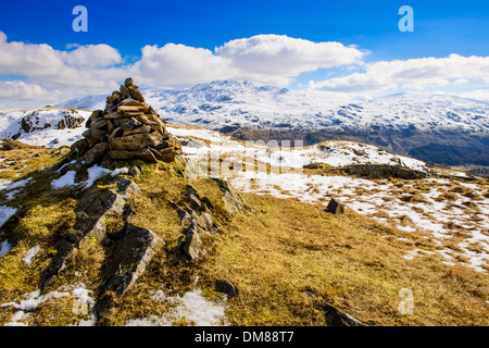 Hardknott Pass in Winter Stock Photo