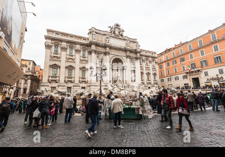 Fontana Di Trevi, Trevi district, Rome, Italy. Stock Photo