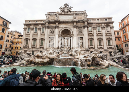 Fontana Di Trevi, Trevi district, Rome, Italy. Stock Photo