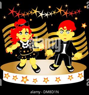 conert kids Stock Vector