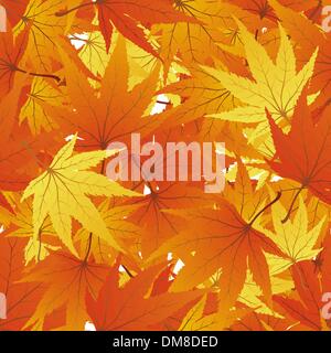 seamless maple leaves Stock Vector