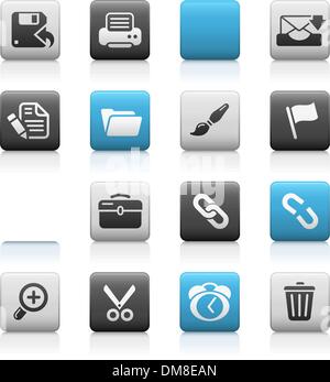 Interface // Matte Icons Series Stock Vector