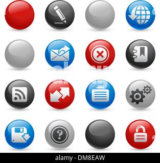 Web Site & Internet plus // Gel Pro Series Stock Vector