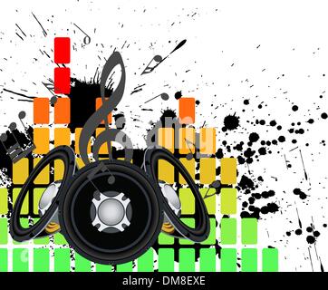 Musical grunge background Stock Vector
