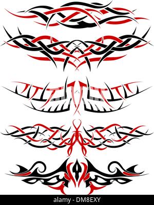 tattoos set Stock Vector