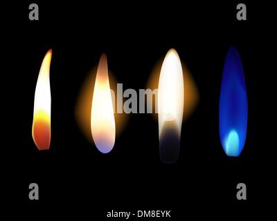 Realistic Fire Flames Background Stock Vector Image & Art - Alamy