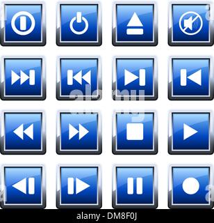 musical icons set Stock Vector