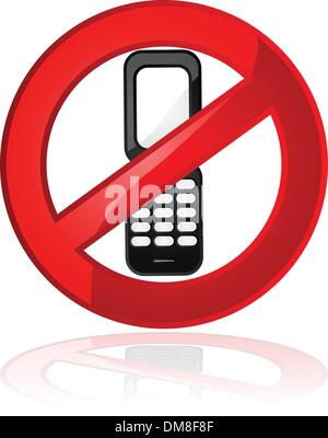 No cell phones allowed Stock Vector