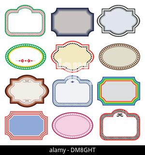 Vector set of labels Stock Vector