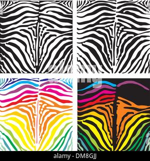 zebra skin pattern background. Vector illustration Stock Vector Image ...