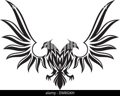 Double headed eagle 2 Stock Vector