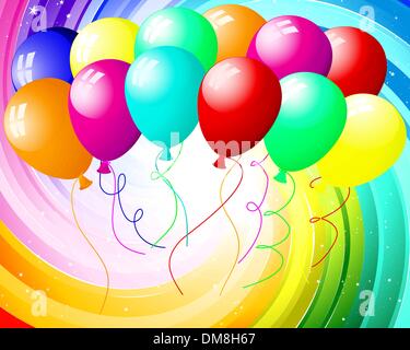 festive color rays Stock Vector