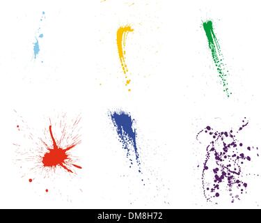 grunge vector pattern set Stock Vector