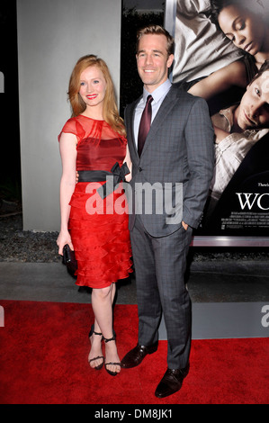 Kimberly Brook James Van Der Beek premiere of CBS Films' 'The Words' at ArcLight Cinema - Red Carpet Hollywood California - Stock Photo