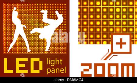 led diode display panel background Stock Vector