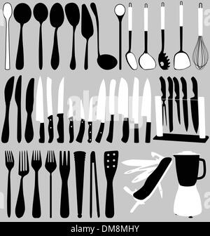 kitchen elements Stock Vector