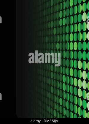 Halftone Background in Perspective. Stock Vector