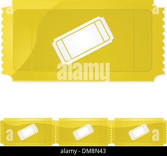 Golden ticket Stock Vector