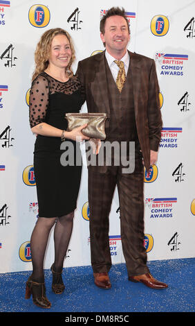 Lee Mack arrives at the British Comedy Awards held at the O2 Arena and ...