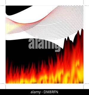 Fiery Sun Stock Vector