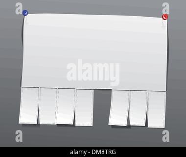 Blank advertisement Stock Vector