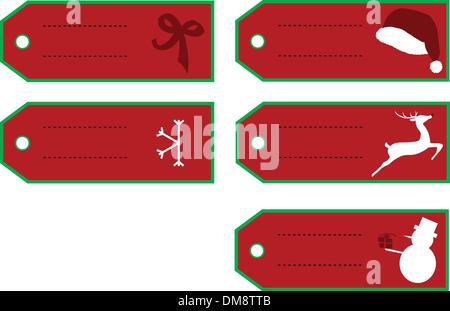 Christmas labels/tags Stock Vector