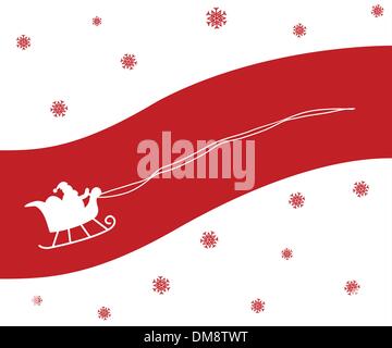 Santa Christmas card Stock Vector