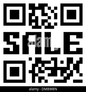 QR code for item in sale. EPS 8 Stock Vector