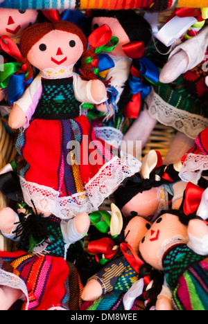 Dolls at a Mexican marketplace Stock Photo