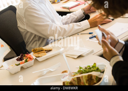 Lunch in the office Stock Photo