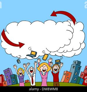Cloud Computing Stock Vector